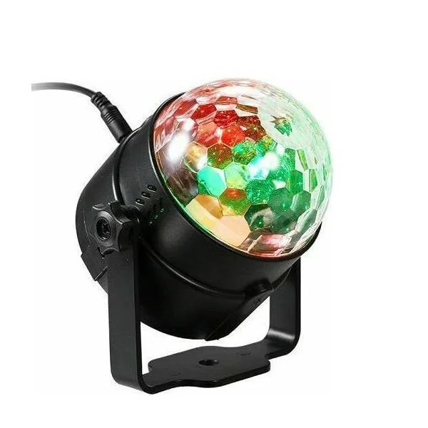 Φωτογραφία προϊόντος: OEM RGB Magic Ball Disco Party Διακοσμητικό Φωτιστικό με Φωτισμό RGB Party Light LED σε Μαύρο Χρώμα