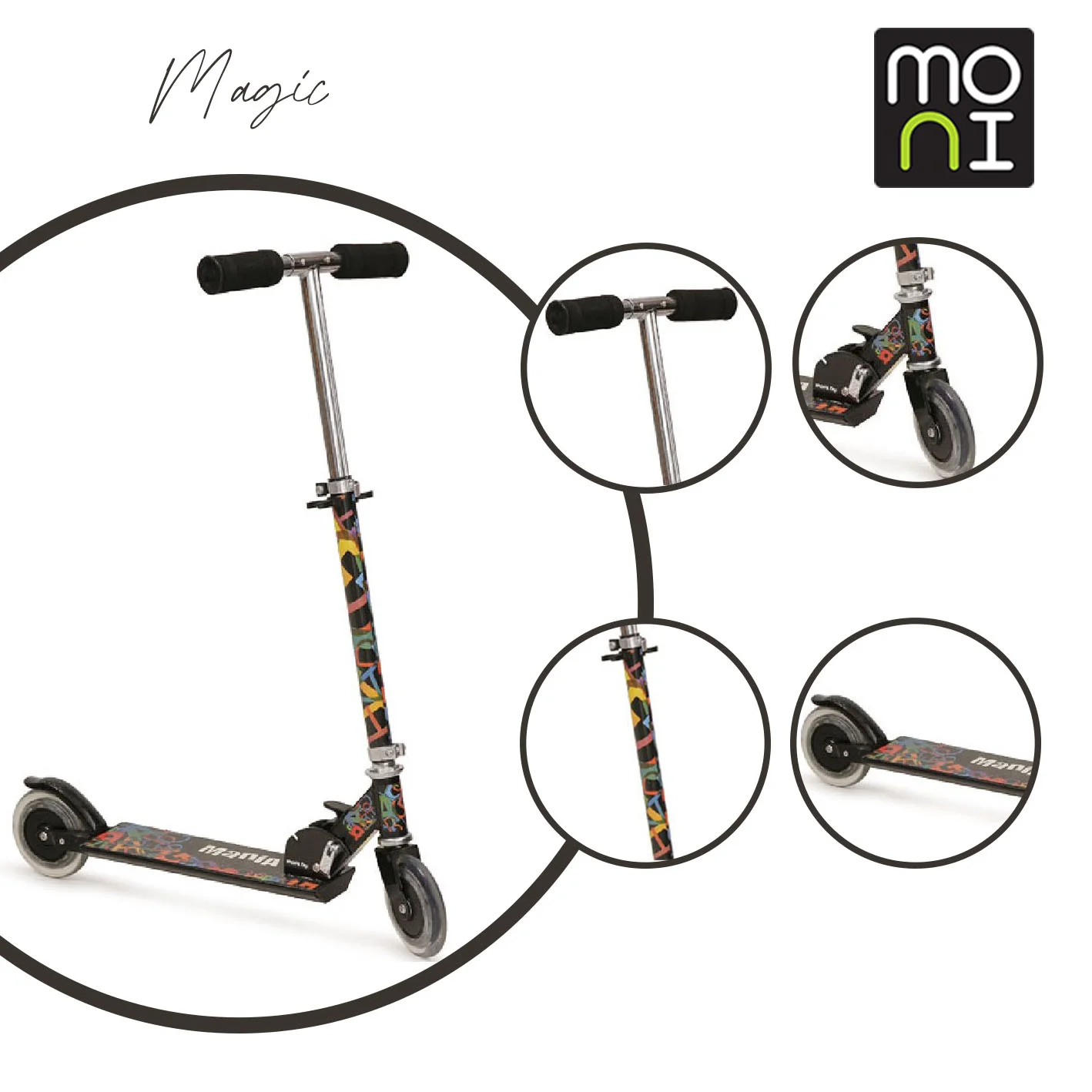 Φωτογραφία προϊόντος: MONI - Scooter Magic mania black D001-1 - 3800146253608