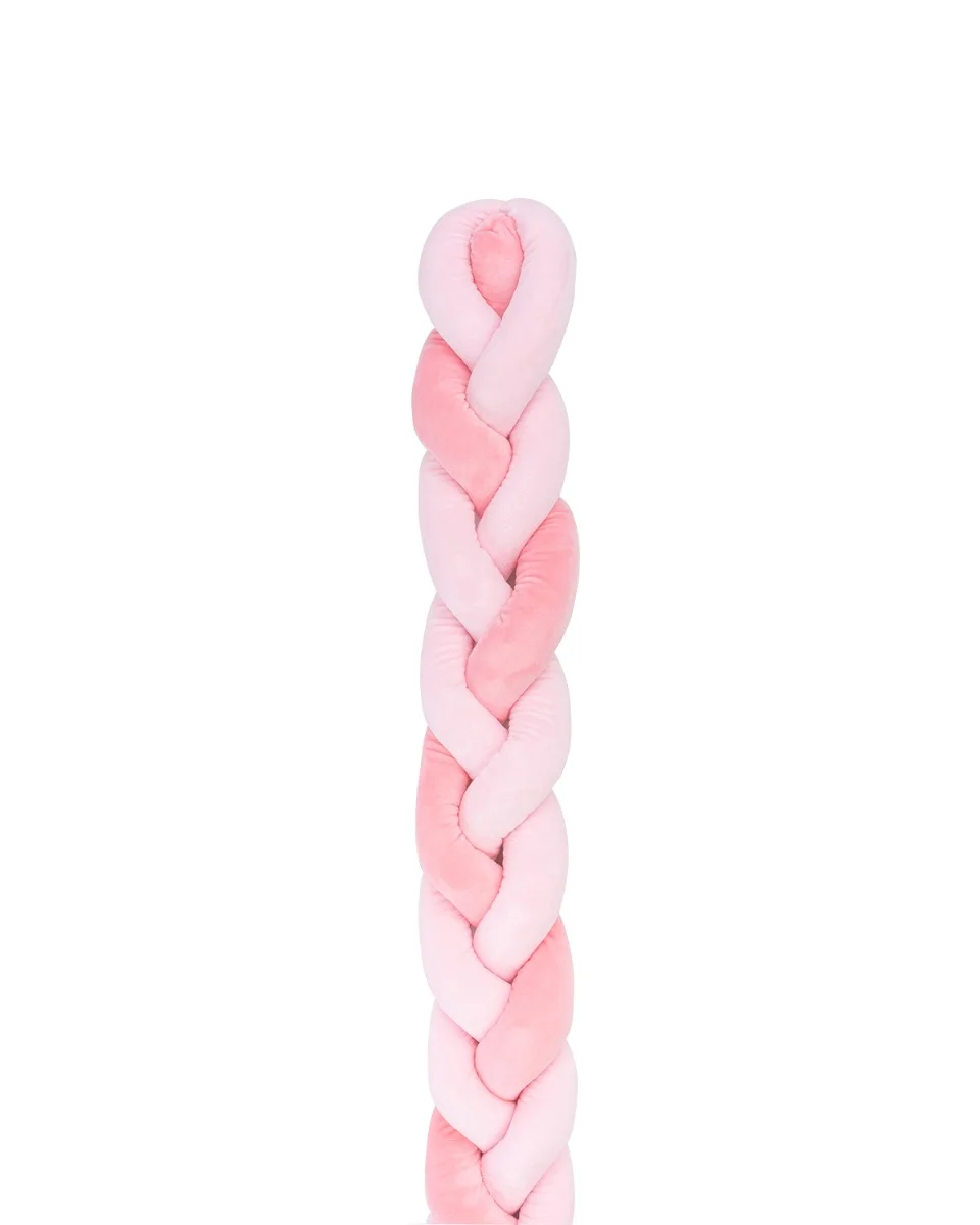 Φωτογραφία προϊόντος: Kikka Boo - Braided bumper 180cm 3 braids (12cm) Pink - 41109050138