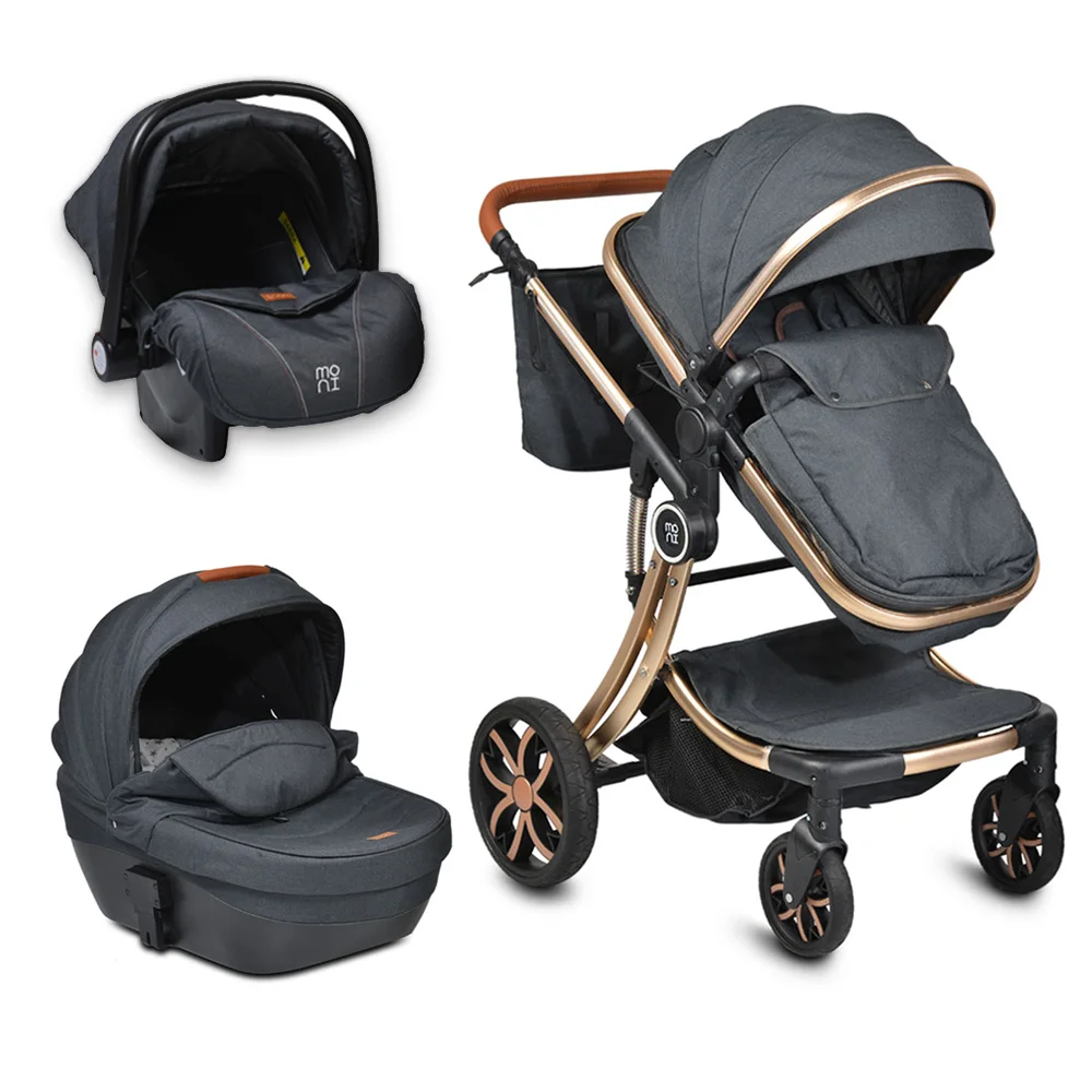 Φωτογραφία προϊόντος: MONI - Baby stroller Polly 3 in 1 black - 3800146235505