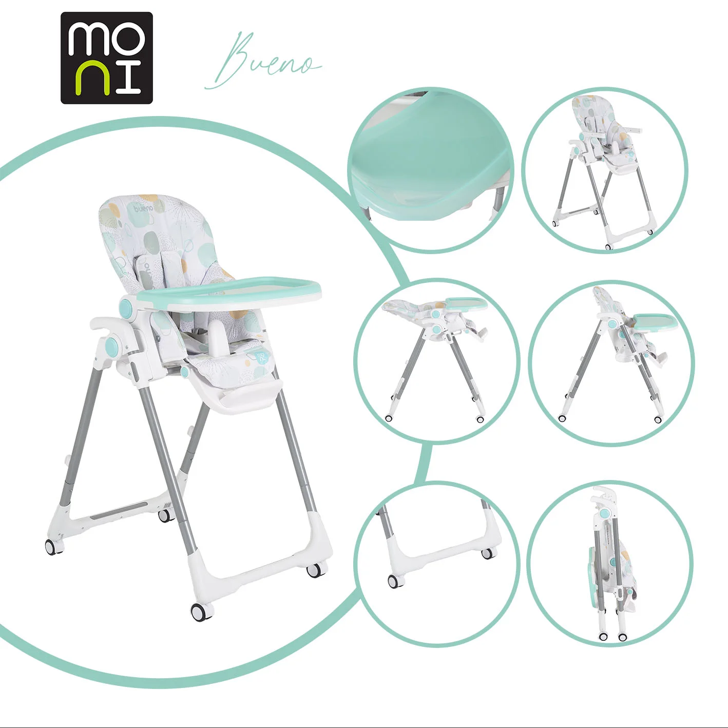 Φωτογραφία προϊόντος: MONI - High chair Bueno blue - 3801005151097
