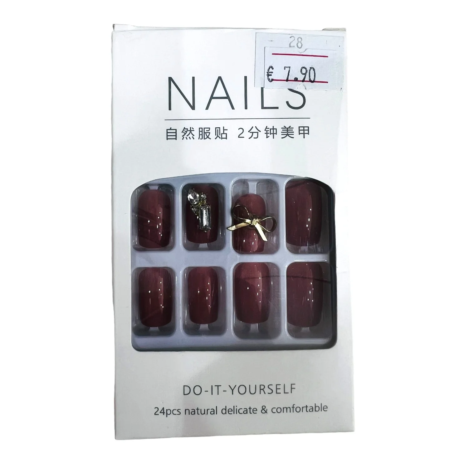 Φωτογραφία προϊόντος: NAILS Σετ Τεχνητά Νύχια με κόλλα- Diamond