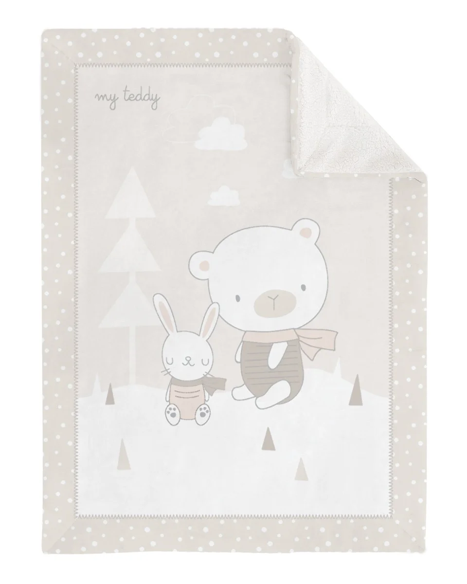 Φωτογραφία προϊόντος: Kikka Boo - Super soft sherpa blanket 110/140 cm My Teddy - 31103020134