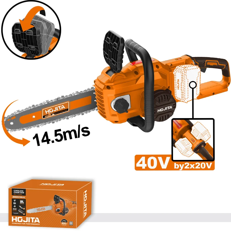 Φωτογραφία προϊόντος: HOJITA Αλυσοπρίονο Brushless HOJITA 40cm μπαταρίας 40V SOLO