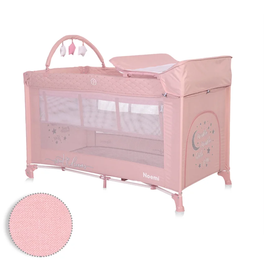 Φωτογραφία προϊόντος: LORELLI - BABY COT NOEMI 2 LAYERS PLUS MELLOW ROSE STAR - 10080562219