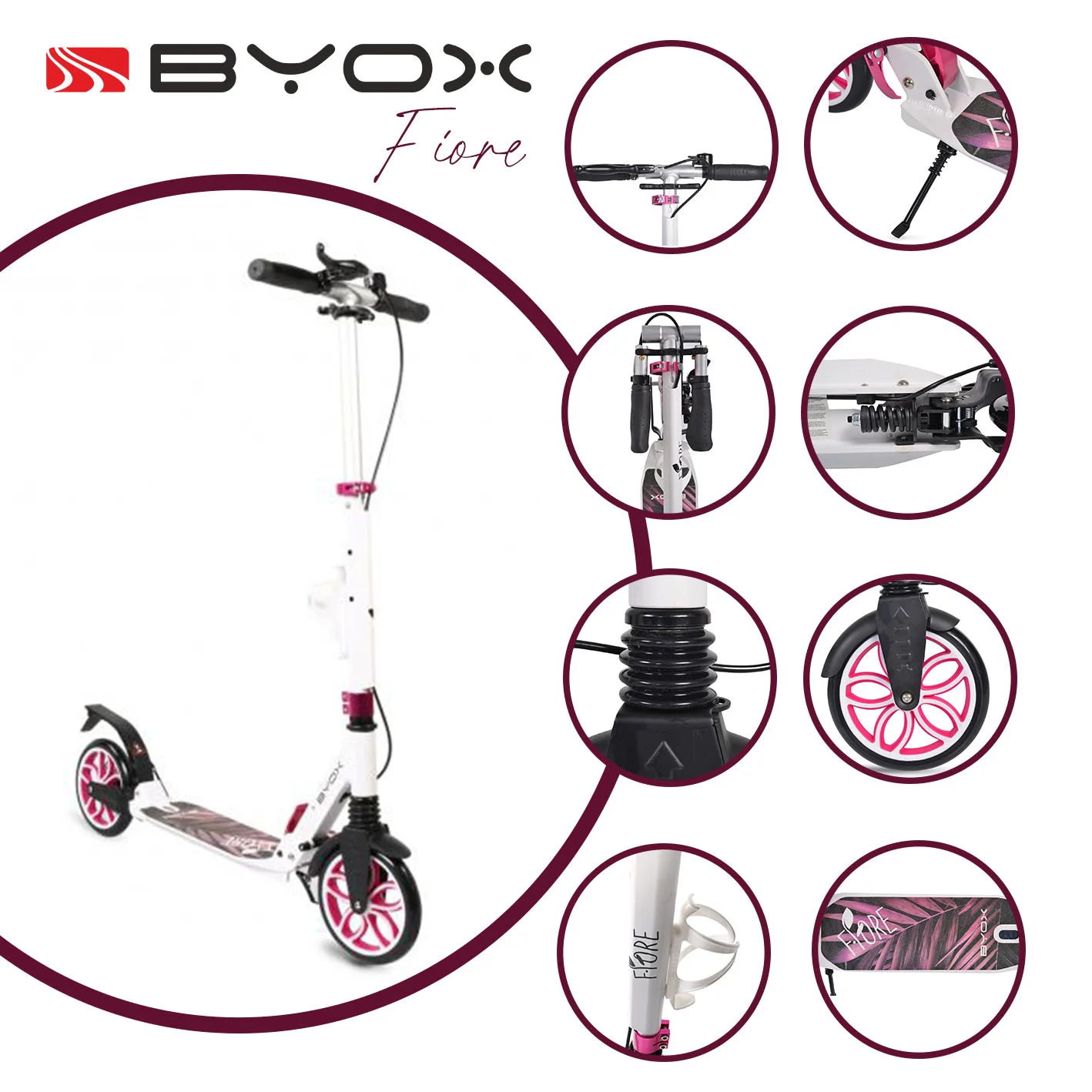 Φωτογραφία προϊόντος: BYOX - Scooter Fiore pink - 3800146225292