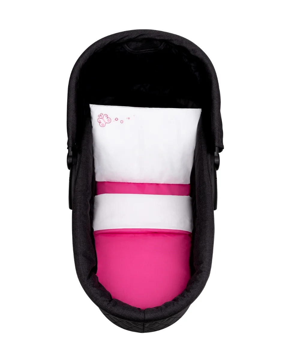 Φωτογραφία προϊόντος: Kikka Boo - Bedding set for carry cot 6pcs Solid Pink - 41101060092