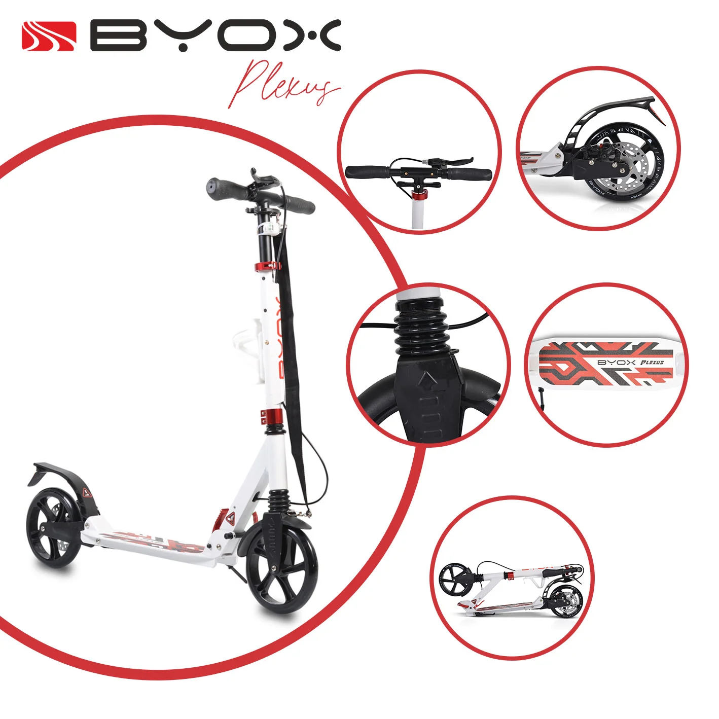 Φωτογραφία προϊόντος: BYOX - Scooter Plexus white - 3800146255411