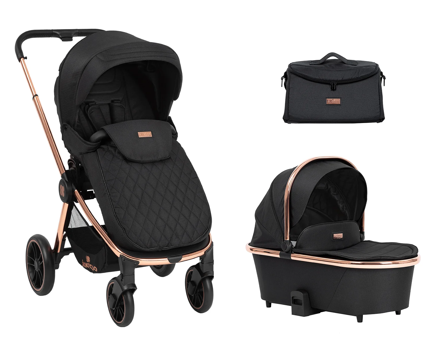 Φωτογραφία προϊόντος: Kikka Boo - Stroller 2in1 Vicenza Premium Black - 31001020092