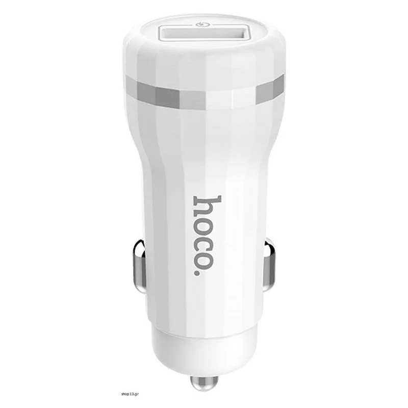 Φωτογραφία προϊόντος: Hoco USB Car Charger Z27A 18W QC3.0 3A White