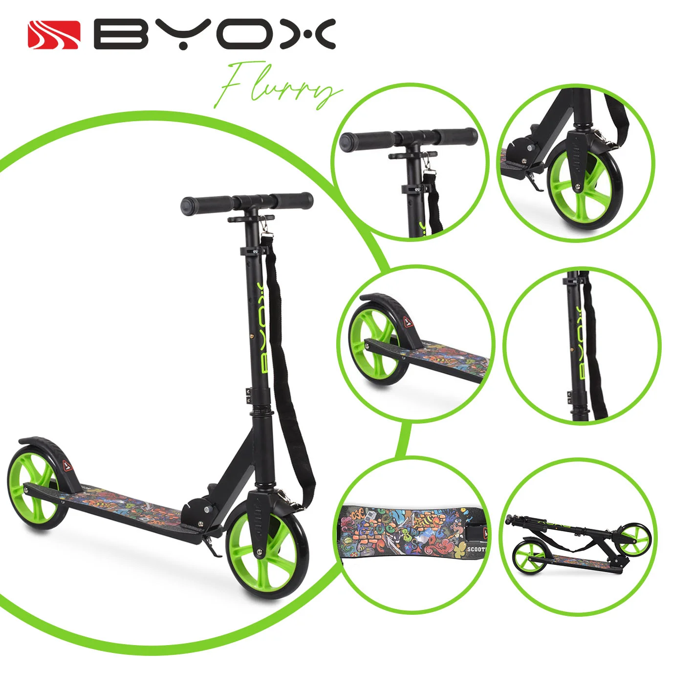 Φωτογραφία προϊόντος: BYOX - Scooter Flurry green - 3800146226756