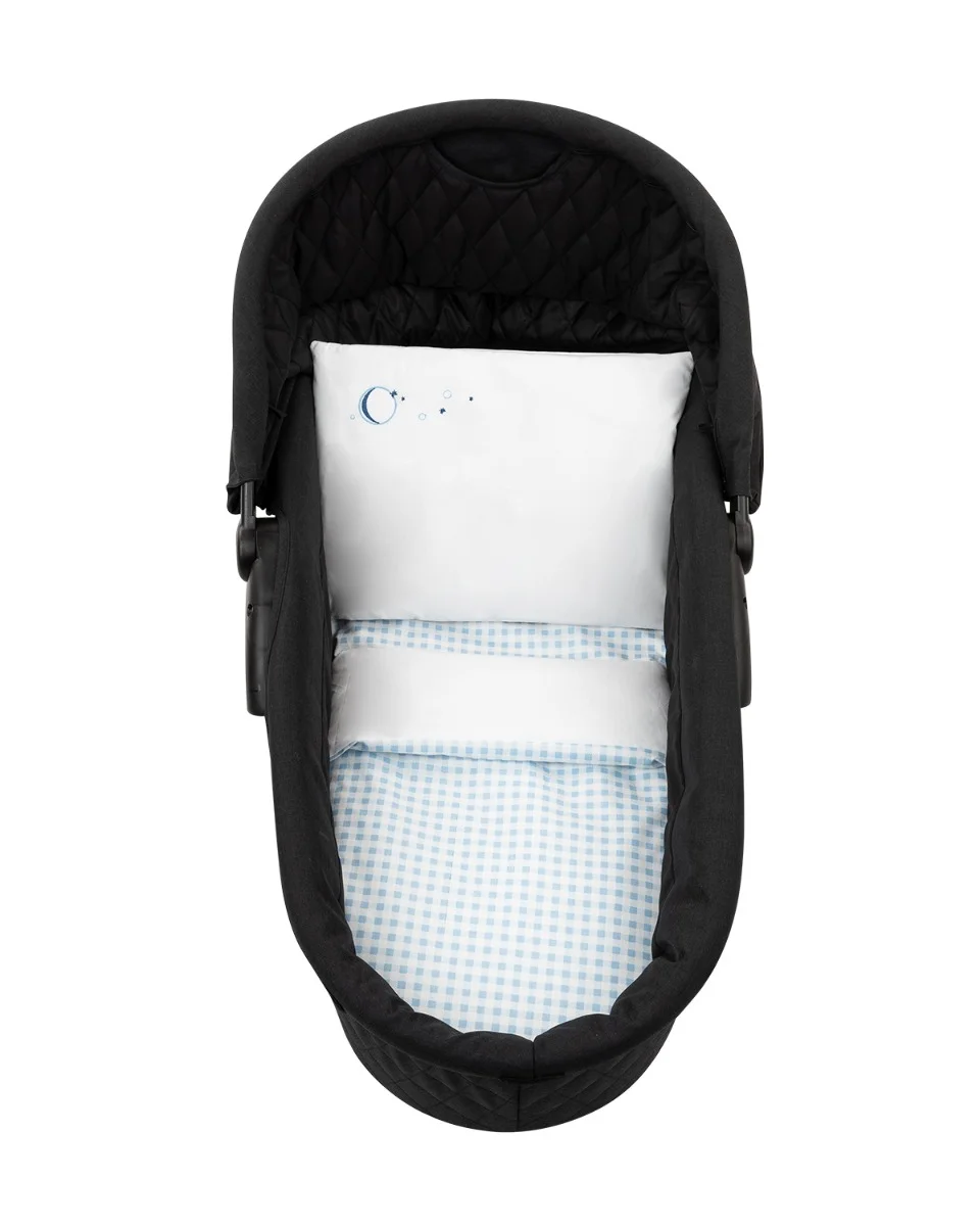 Φωτογραφία προϊόντος: Kikka Boo - Bedding set for carry cot 6pcs Blue Checks - 41101060091