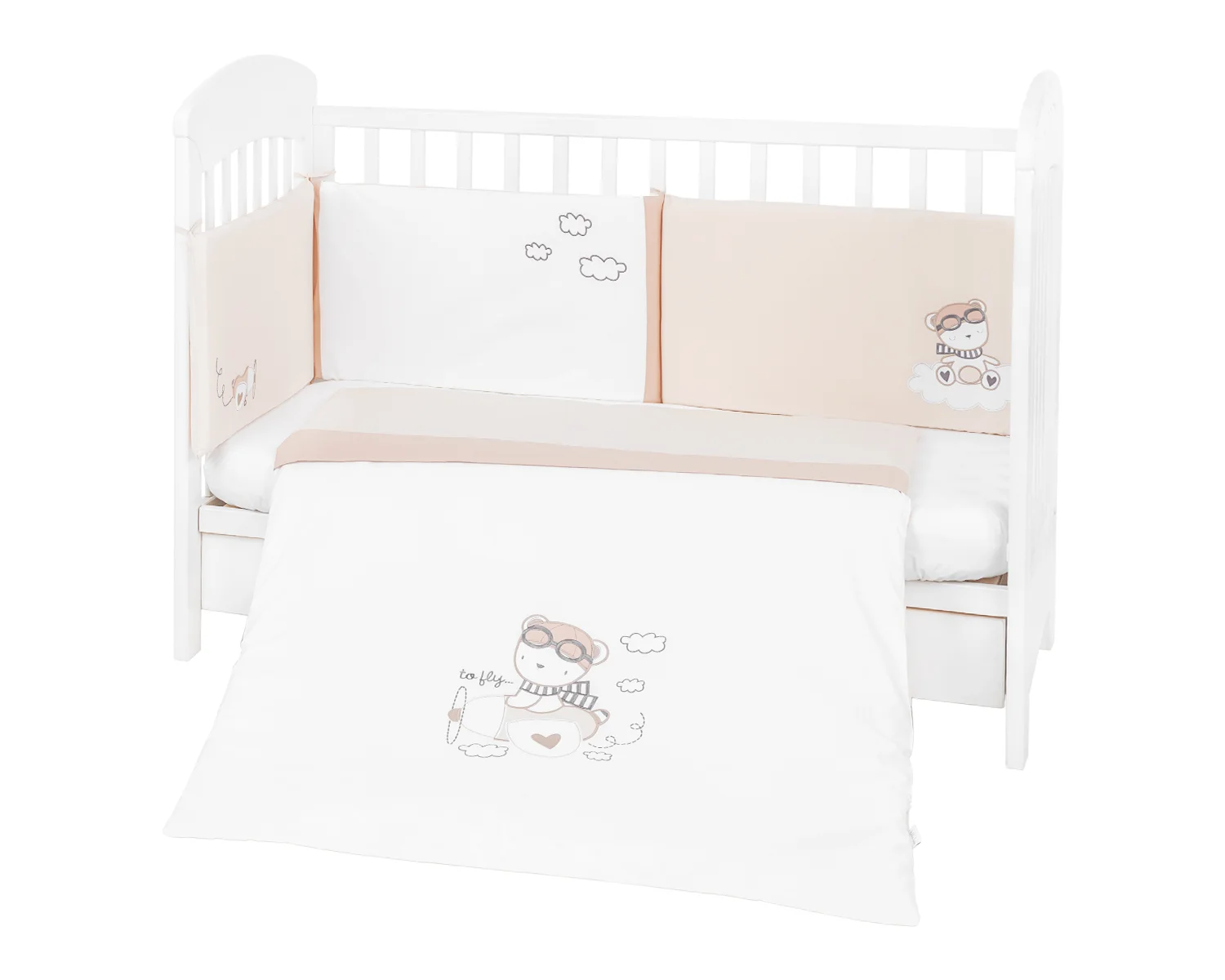 Φωτογραφία προϊόντος: Kikka Boo - Bedding set 2pcs EU style 70/140 emroidery Dreamy Flight - 41101020098