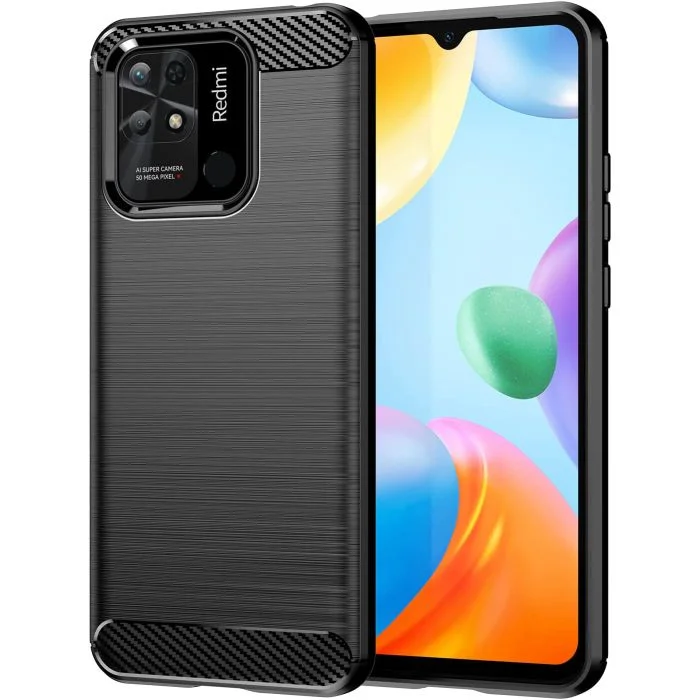 Φωτογραφία προϊόντος: Θήκη Ανθεκτική Carbon Rugged Armor Case Black (Xiaomi Poco C40)