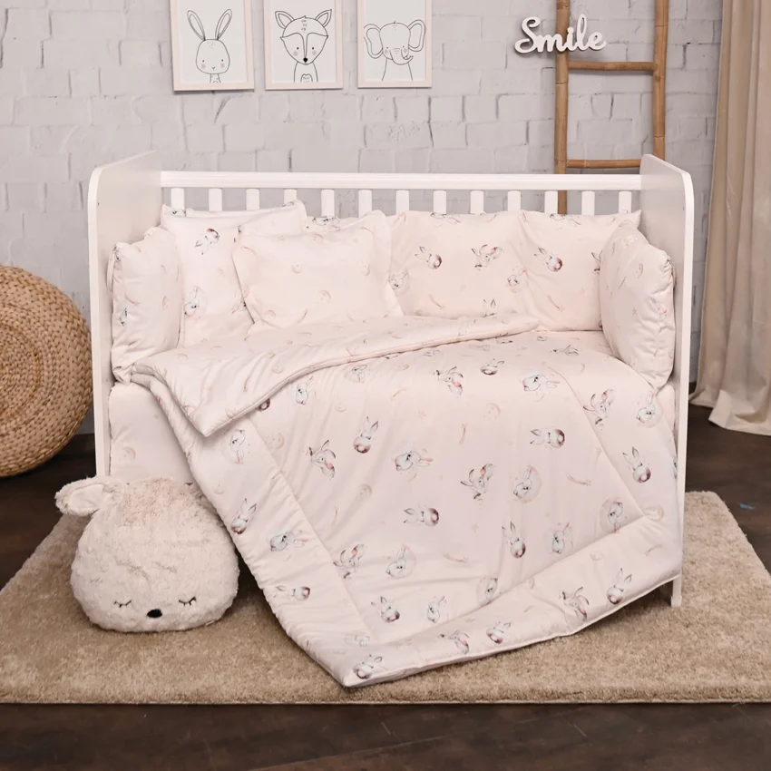 Φωτογραφία προϊόντος: LORELLI - SET 5 PCS-4 ROUND PS.RANFORCE BEIGE BUNNIES - 20800085501