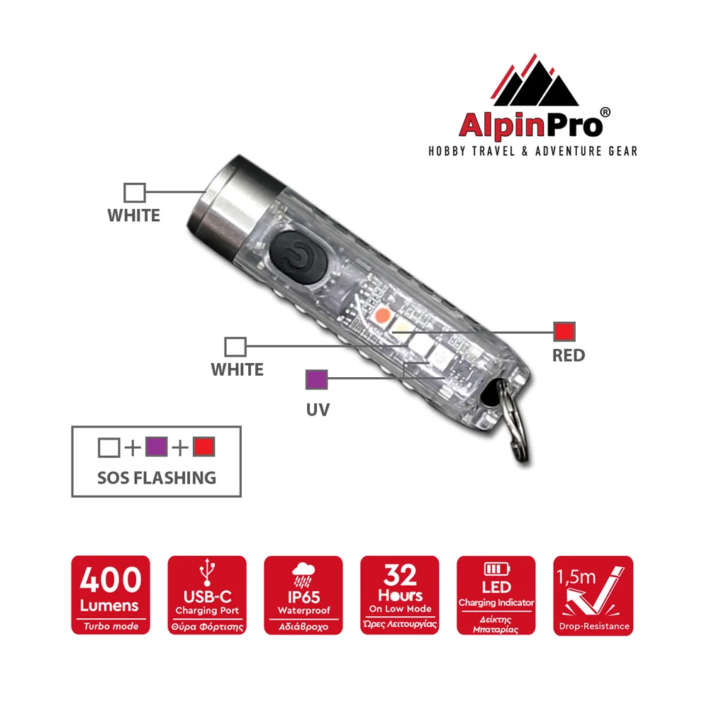 Φωτογραφία προϊόντος: ΦΑΚΟΣ ALPIN-PRO TINY ΑΣΠΡΟ ΧΡΩΜΑ