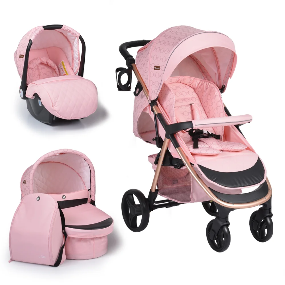 Φωτογραφία προϊόντος: CANGAROO - Baby stroller Noble pink - 3800146235659
