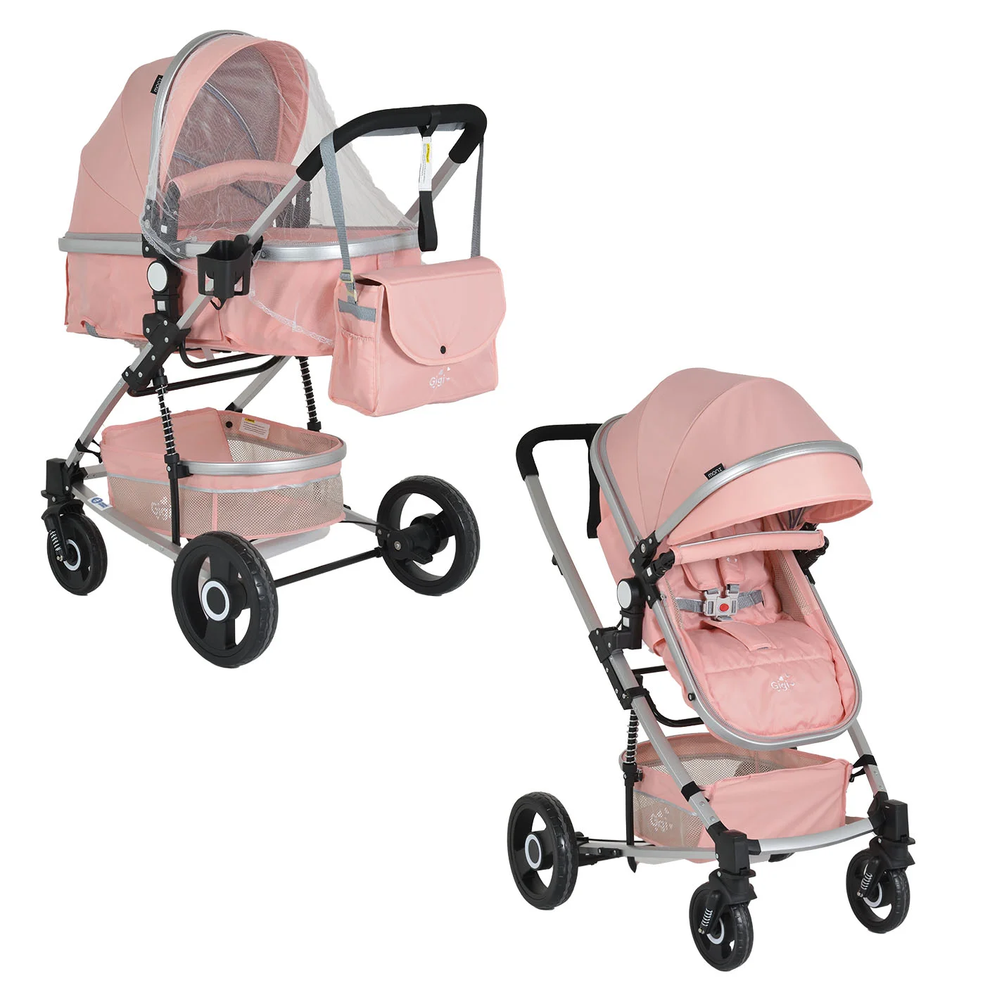 Φωτογραφία προϊόντος: MONI - Baby stroller Gigi pink - 3800146235642