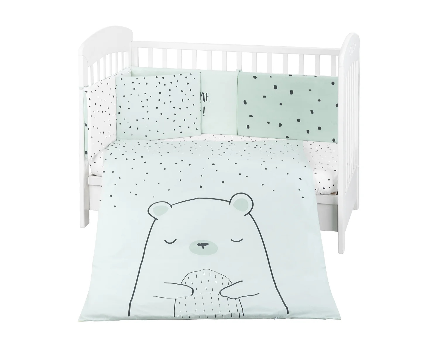 Φωτογραφία προϊόντος: Kikka Boo - Bedding set 6pcs 70/140 Bear with me Mint - 41101060119