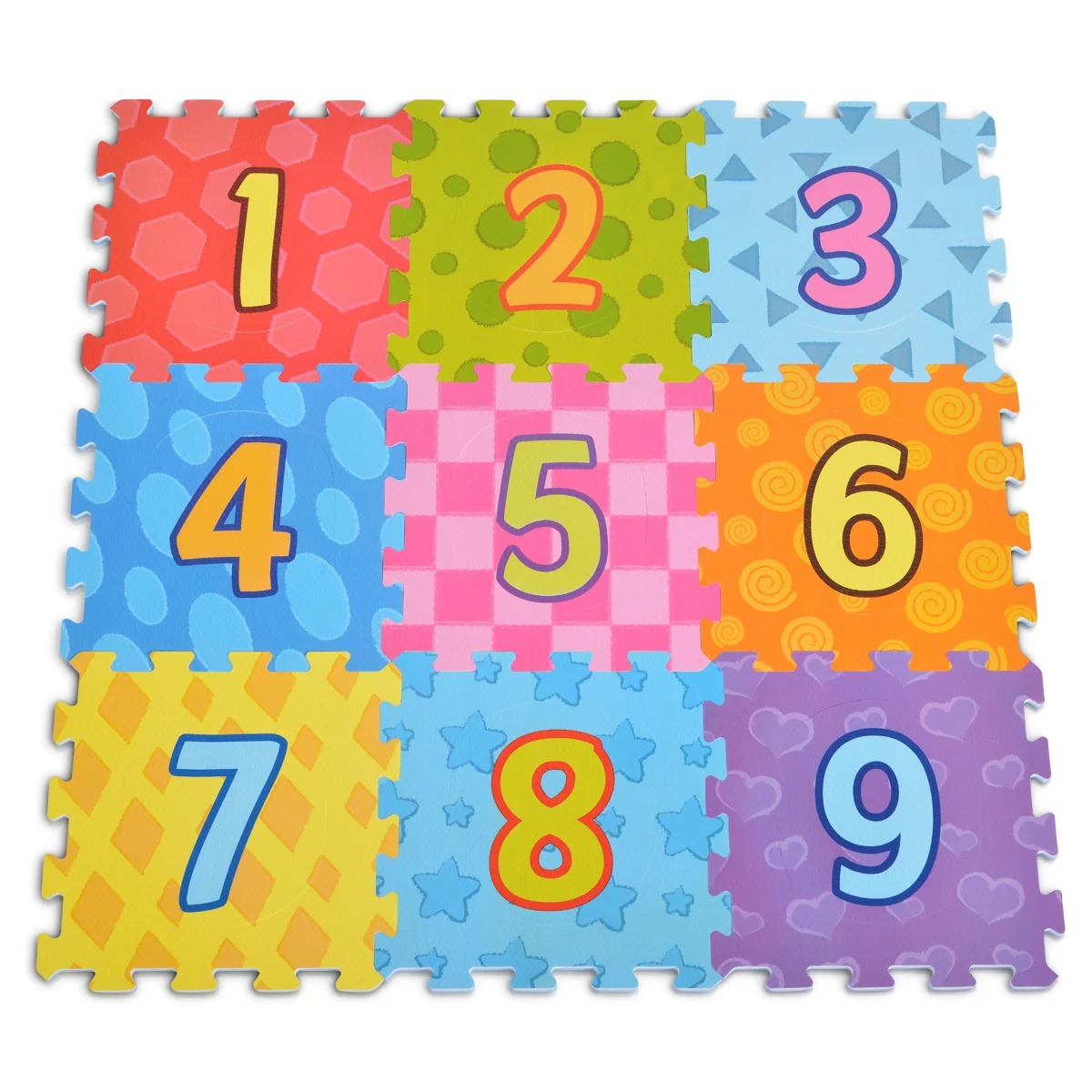 Φωτογραφία προϊόντος: MONI TOYS - Moni Toys 3020 9 pcs HT printed puzzle mat numbers - 3800146221737