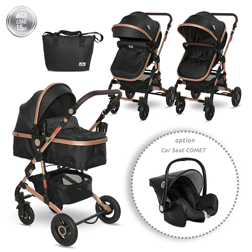 Φωτογραφία προϊόντος: LORELLI - BABY STROLLER ALBA PREMIUM BLACK - 10021422305