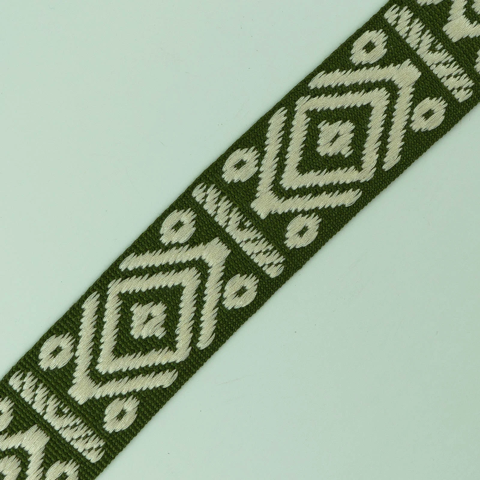 Φωτογραφία προϊόντος: Tape Rhombus +amp; Dots Base Ecru Enat -Khaki 4 Εκ
