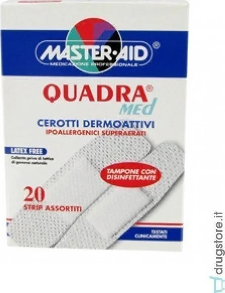 Φωτογραφία προϊόντος: MASTER AID Quadra Med 20 strip Στενά-Φαρδιά