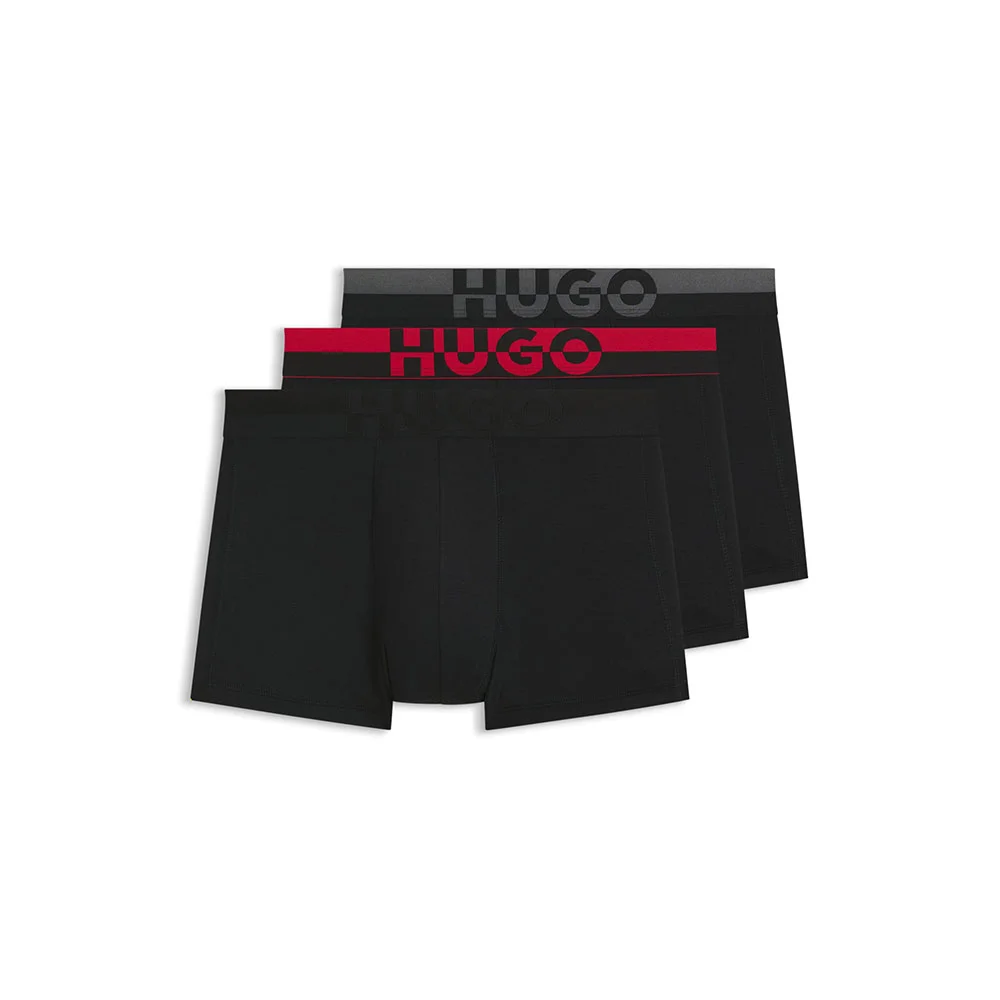 Φωτογραφία προϊόντος: Ανδρικό Boxer Cotton Stretch 3pack HUGO 50545667-002 Μαύρο