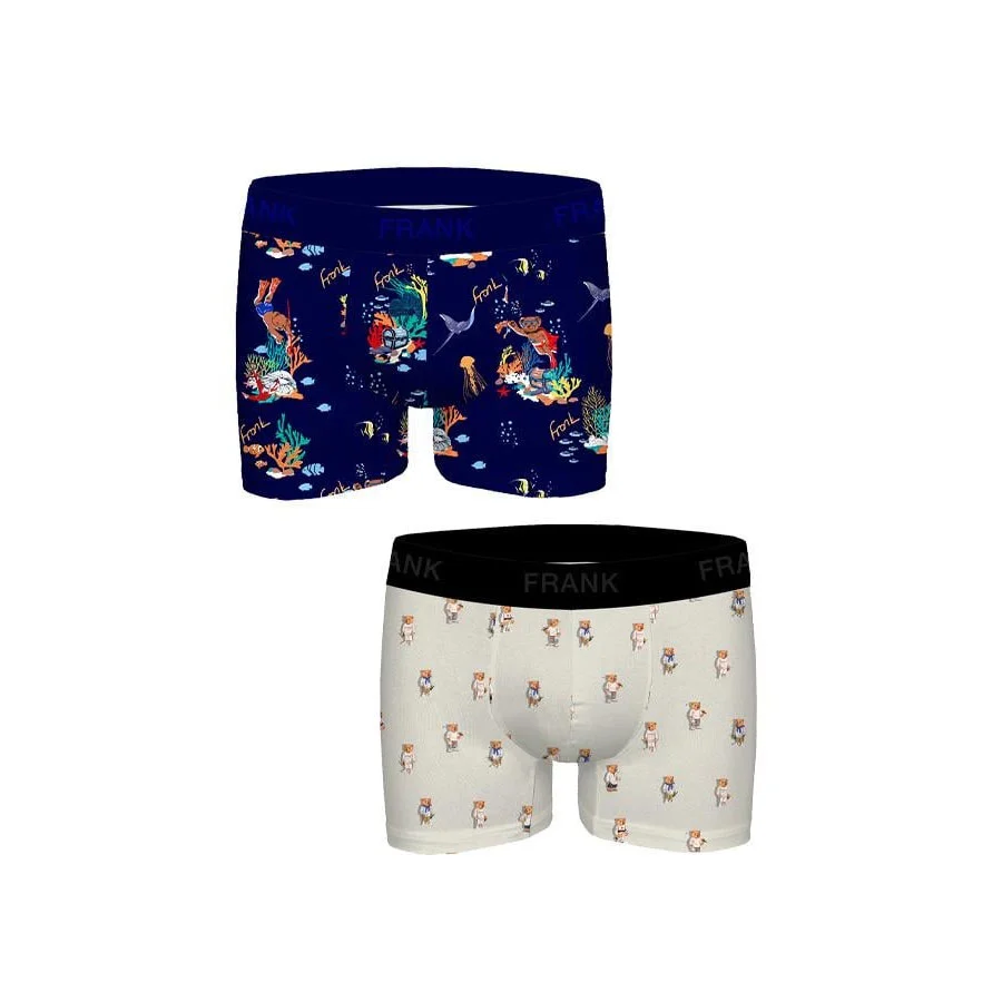 Φωτογραφία προϊόντος: Ανδρικό Boxer John Frank 2pack JF2BFUN06 Πολύχρωμο