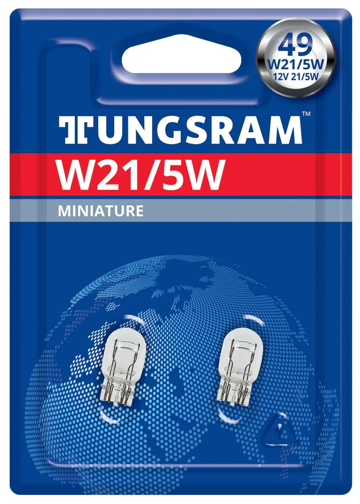Φωτογραφία προϊόντος: TUNGSRAM W21/5W 12V 21/5W W3x16q Standard (TU7443-BL2) 2τμχ