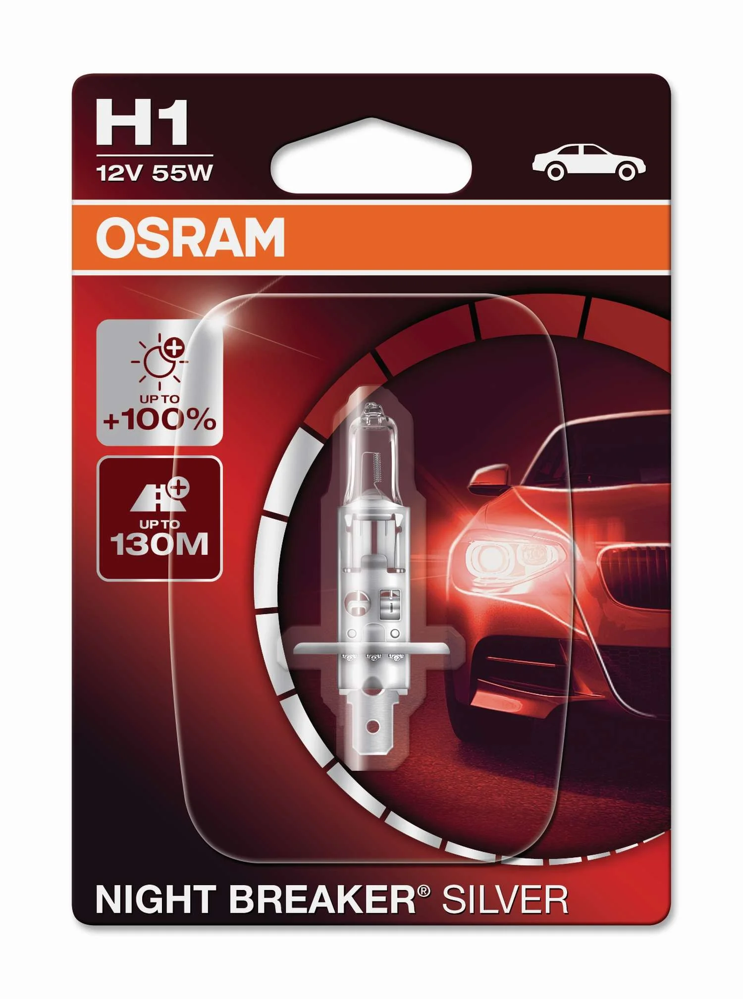Φωτογραφία προϊόντος: OSRAM H1 12V 55W P14.5S NIGHT BREAKER® SILVER 100% ΠΕΡΙΣΣΟΤΕΡΟ ΦΩΣ (64150NBS-01B) 1τμχ