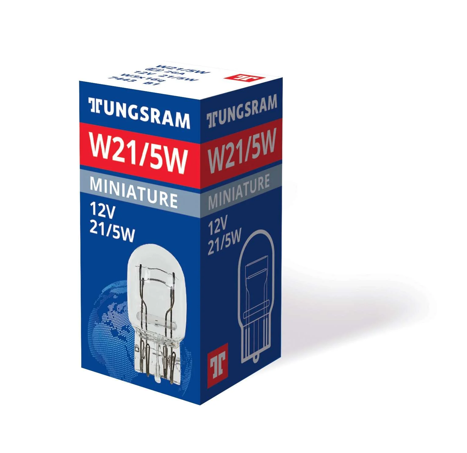 Φωτογραφία προϊόντος: TUNGSRAM W21/5W 12V 21/5W W3x16q Standard (TU7443) 1τμχ