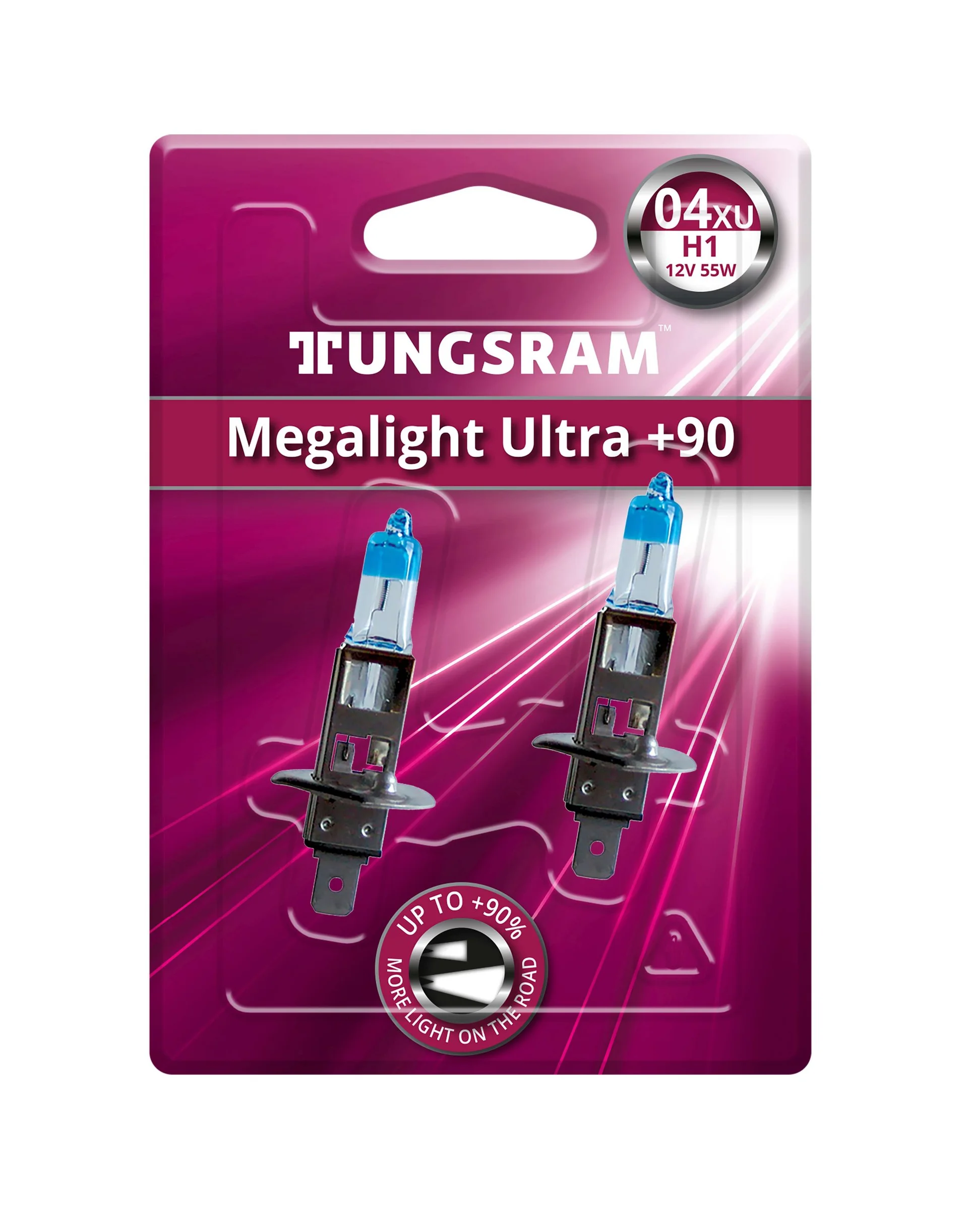 Φωτογραφία προϊόντος: TUNGSRAM H1 12V 55W P14.5s Megalight Ultra +90% ΠΕΡΙΣΣΟΤΕΡΟ ΦΩΣ (50310XU BL2) 2τμχ