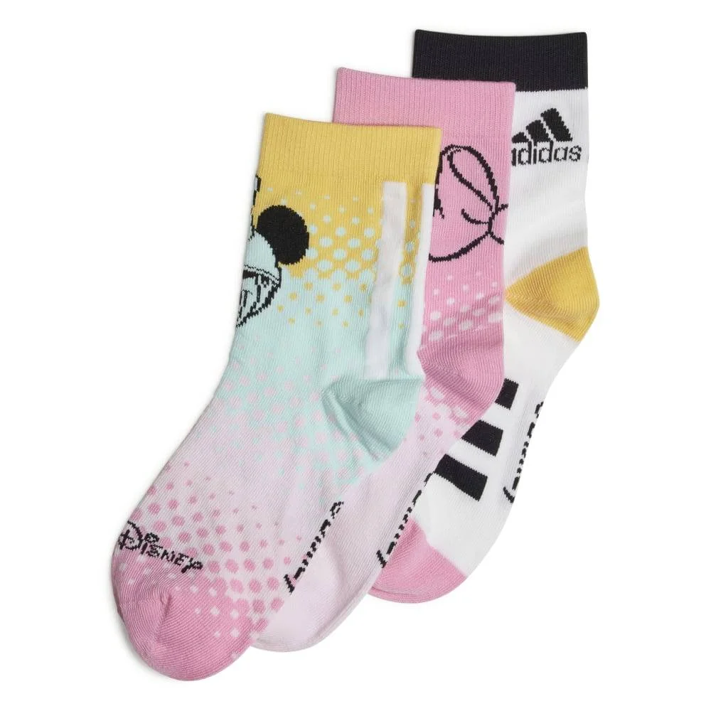 Φωτογραφία προϊόντος: IU4852 - ADIDAS DISNEYY LK MINNIE MOUSE 3-PAIR SOCKS WHITE / PINK Color