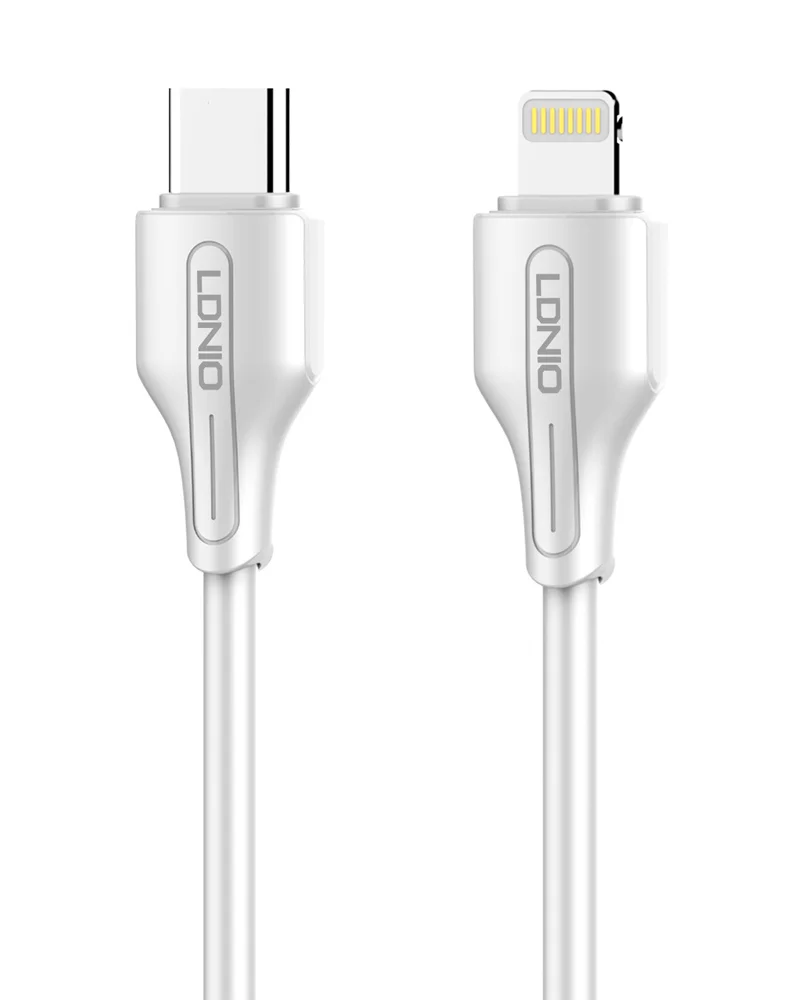 Φωτογραφία προϊόντος: LDNIO καλώδιο Lightning σε USB-C LC122I, 30W PD, 2m, λευκό