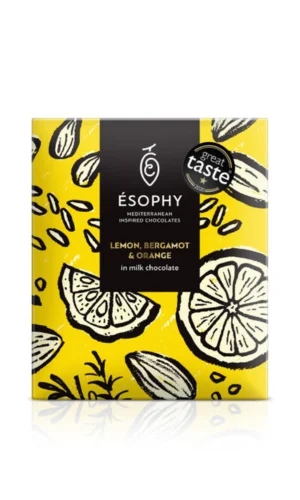 Φωτογραφία προϊόντος: Esophy milk chocolate with lemon, bergamot 50gr
