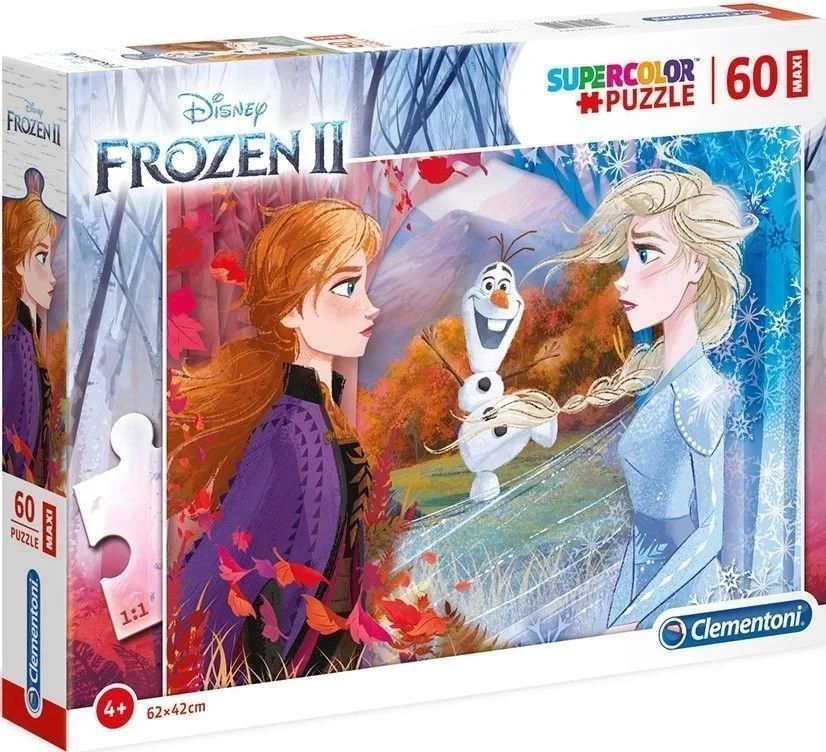 Φωτογραφία προϊόντος: Παζλ 60 Maxi Super Color Clementoni Frozen 2 (1200-26452)