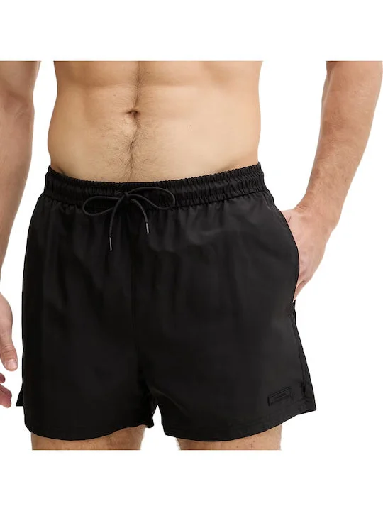 Φωτογραφία προϊόντος: Calvin Klein Covered Waistb ανδρικό μαγιό κοντό σορτς μαύρο LV00N61028-UB1