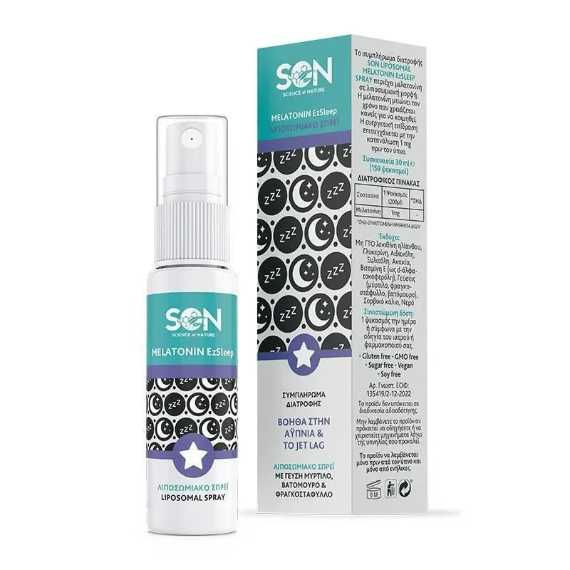 Φωτογραφία προϊόντος: Science Of Nature Melatonin Ezsleep Liposomal Spray Συμπλήρωμα Διατροφής Για Τον Ύπνο 30ml