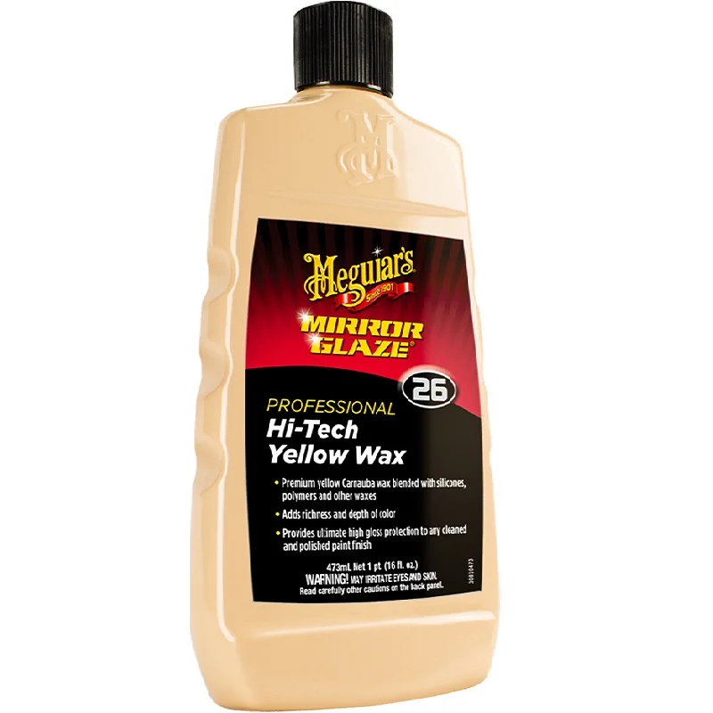 Φωτογραφία προϊόντος: Meguiars MEGUIAR'S M26 MIRROR GLAZE® HI-TECH YELLOW WAX, 16 OZ 473ml