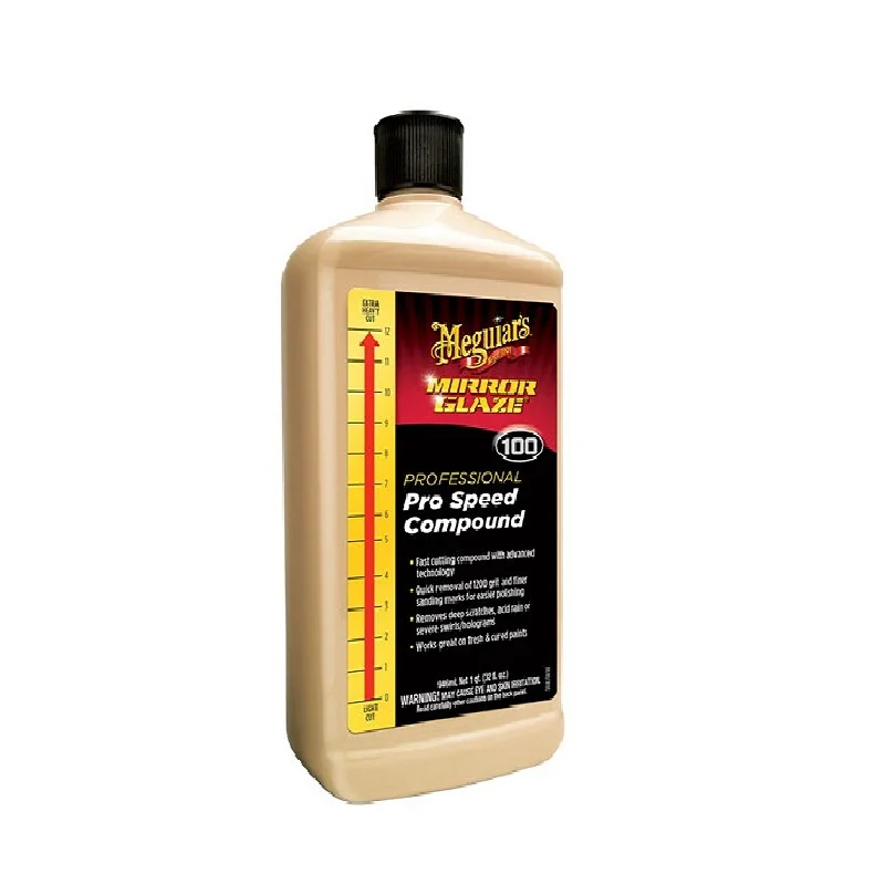 Φωτογραφία προϊόντος: Meguiars MEGUIAR'S M100 MIRROR GLAZE® PRO SPEED COMPOUND 946ml M10032