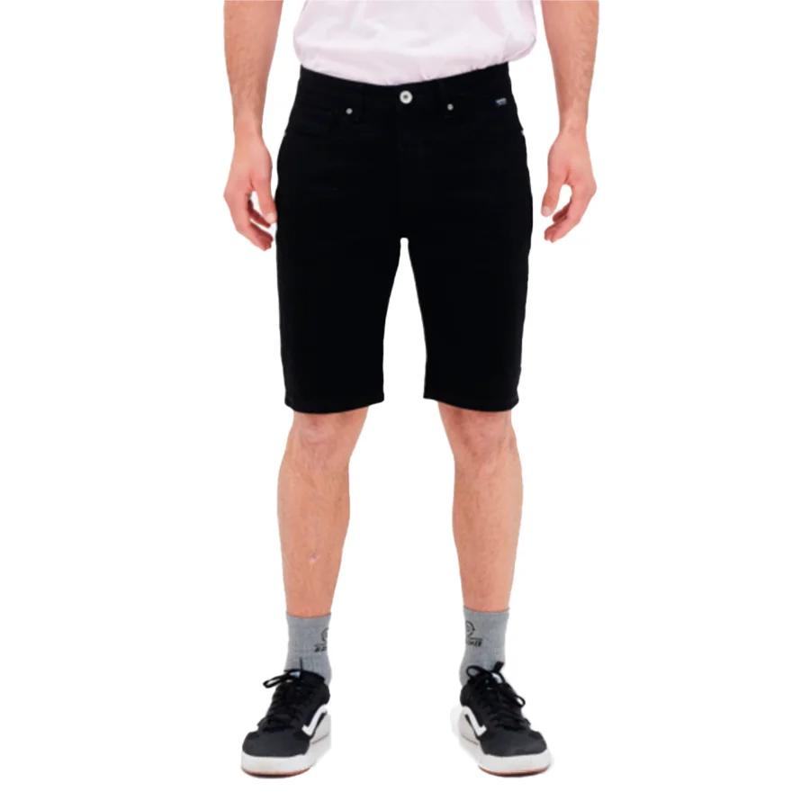 Φωτογραφία προϊόντος: BASEHIT MEN'S STRETCH DENIM SHORTS ΜΑΥΡΟ