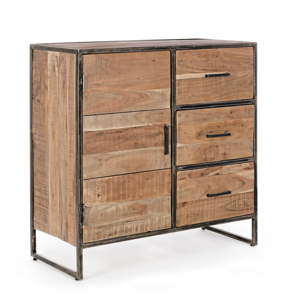 Φωτογραφία προϊόντος: Bizzotto Μπουφές ELMER Καφέ 90x40x90εκ. - Ξύλο /Μελαμίνη - 90Μx40Πx90Υ