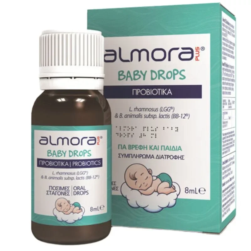 Φωτογραφία προϊόντος: Almora Plus Baby Drops Προβιοτικό Σε Σταγόνες Για Την Ανακούφιση Των Βρεφικών Κολικών & Την Υγεία Του Γαστρεντερικού 8ml