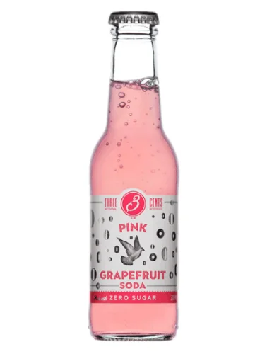 Φωτογραφία προϊόντος: Three Cents Pink Grapefruit Zero Sugar 200ml