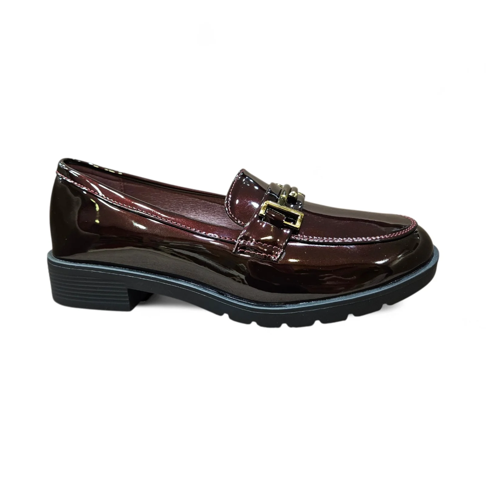 Φωτογραφία προϊόντος: Λουστρίνι Loafers με αγκράφα 5330 Μπορντό