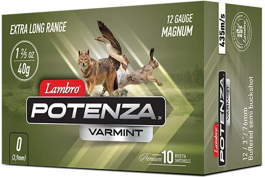 Φωτογραφία προϊόντος: Lambro Φυσίγγια Lambro Potenza Varmint No 0 Magnum 40gr 10τμχ
