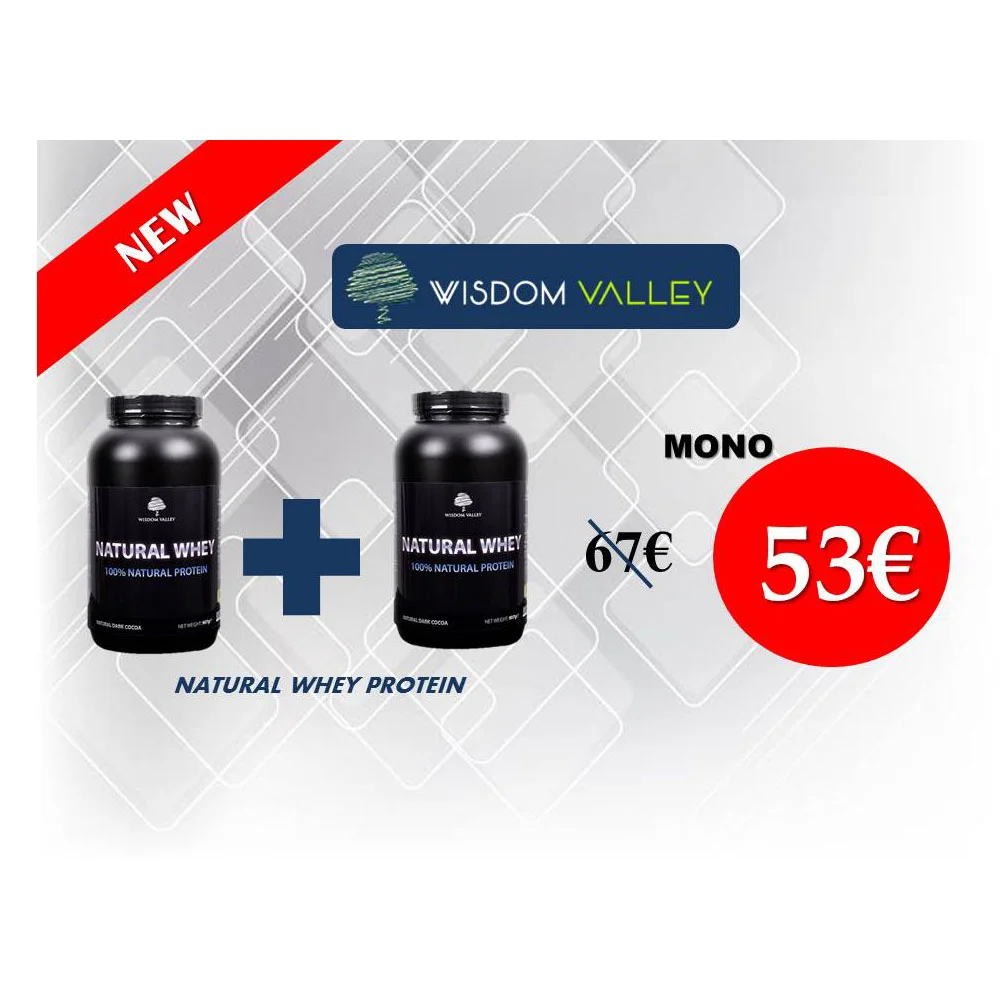 Φωτογραφία προϊόντος: Wisdom Valley’s NATURAL WHEY –ΠΑΚΕΤΟ 2 ΣΥΣΚΕΥΑΣΙΕΣ 907gr +907gr