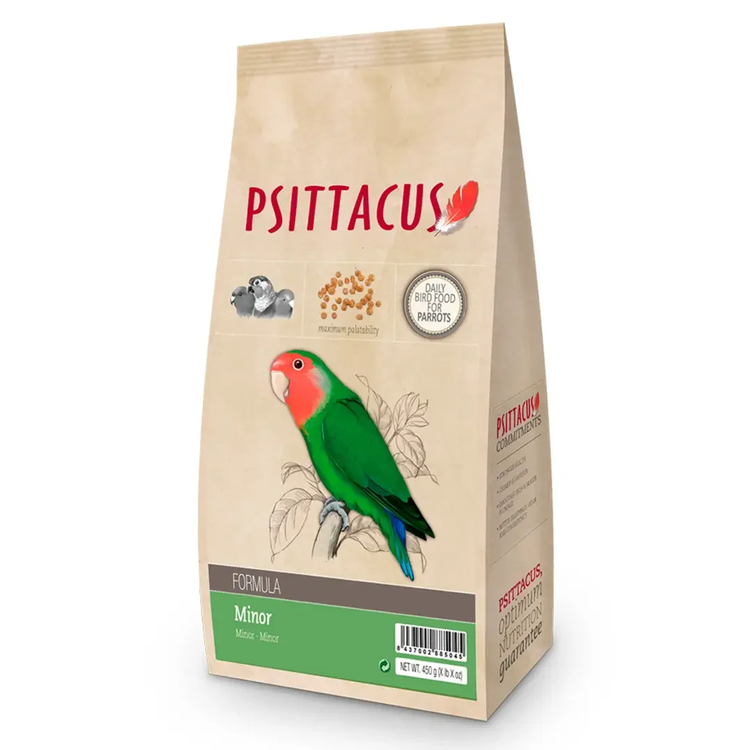Φωτογραφία προϊόντος: Psittacus Minor Formula - Pellets για Lovebirds Parrotlets