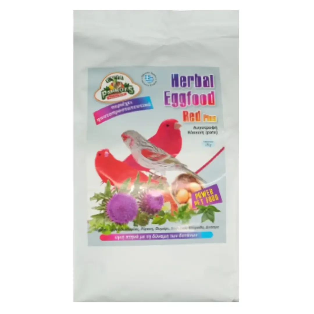 Φωτογραφία προϊόντος: Evia Parrots Herbal Eggfood Red Plus - Κόκκινη αυγοτροφή - 250g